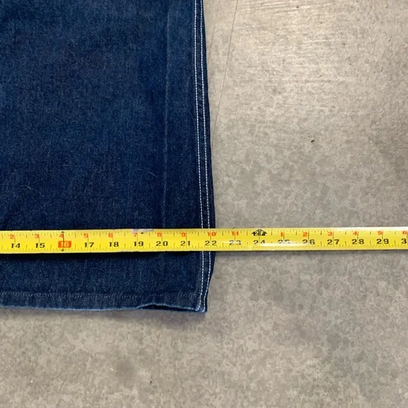 Vintage 80s Gitano Dark Denim Long Midi Jean Pencil Skirt M - Picture 10 of 11